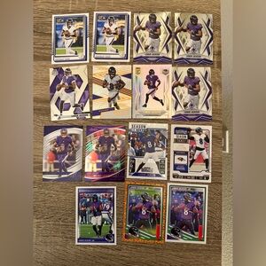 Lamar Jackson Ravens Football Card Lot